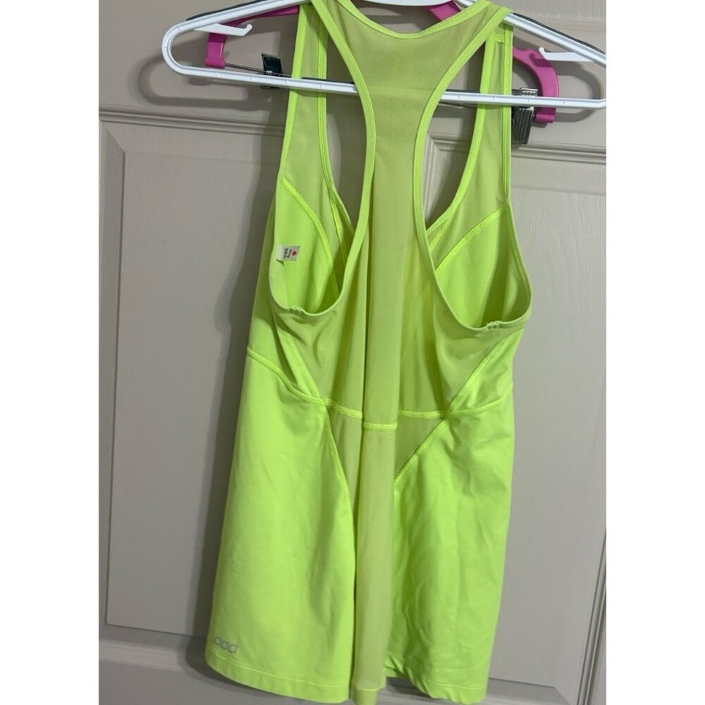 Lorna Jean Neon Green Racerback Tank Mesh Womens Size Large - Picture 5 of 6